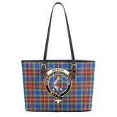 McBeth Modern Tartan Crest Leather Tote Bag